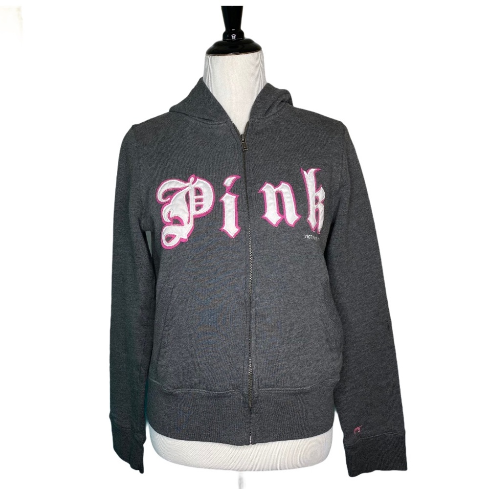 PINK Victoria's Secret Zip Up Hoodie Size Large